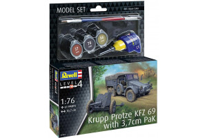 ModelSet military 63344 - Krupp Protze Kfz 69 with 3.7cm Pak (1:76)