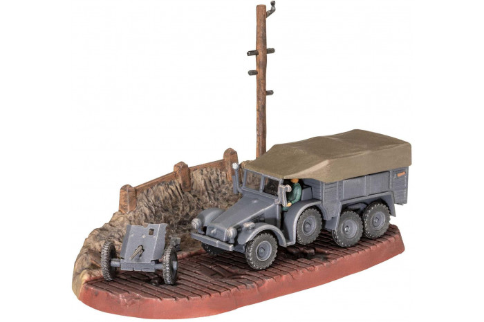 ModelSet military 63344 - Krupp Protze Kfz 69 with 3.7cm Pak (1:76)