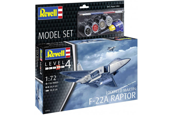 Lockheed Martin F-22A Raptor (1:72) - 63858