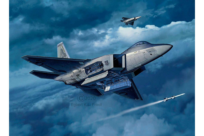 ModelSet letadlo 63858 - Lockheed Martin F-22A Raptor (1:72)