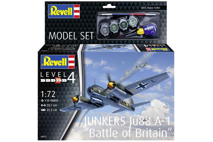 ModelSet letadlo 64972 - Junkers Ju88 A-1 "Battle of Britain" (1:72)