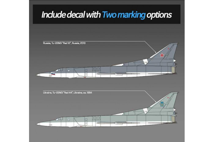 Model Kit letadlo 12636 - Russian Air Force Tu-22M3 Backfire C (1:144)