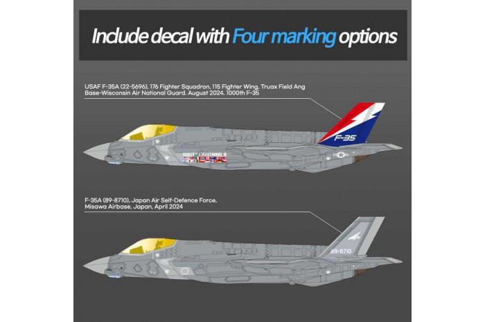 Model Kit letadlo 12591 - F-35A Lightning II "1000th" (1:72)