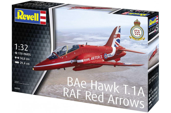 Plastic ModelKit letadlo 04284 - BAe Hawk "Red Arrows" (1:32)
