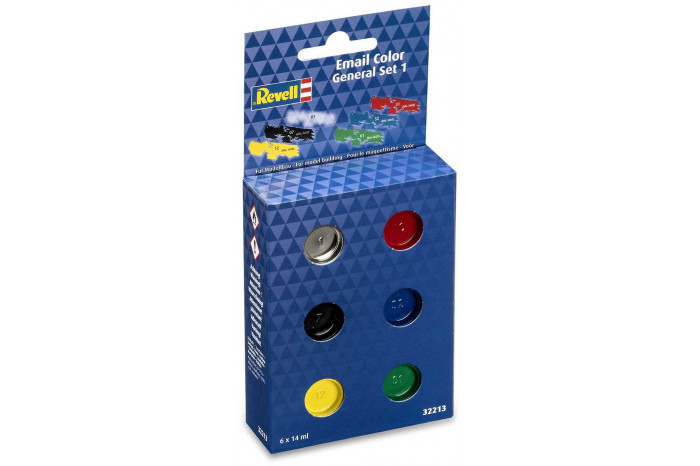 Sada barev Email Color 32213 - General Set 1 - Gloss (6 x 14ml)