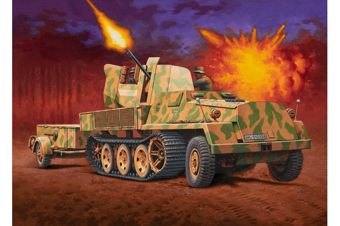ModelSet military 63293 - sWS with Flak43 and Sd.Ah58 Ammo Trailer (1:72)