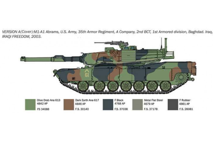 Model Kit War Thunder tank 35108 - M1A1 Abrams (1:35)