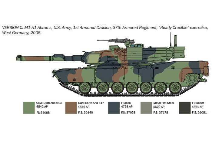 Model Kit War Thunder tank 35108 - M1A1 Abrams (1:35)