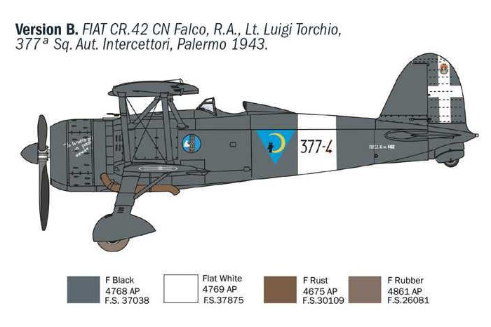 Model Kit letadlo 1485 - FIAT CR.42 CN "Falco" Night Fighter (1:72)