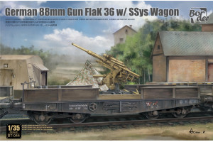 German 88mm Gun Flak 36 on SSys Wagon (1:35) - 044