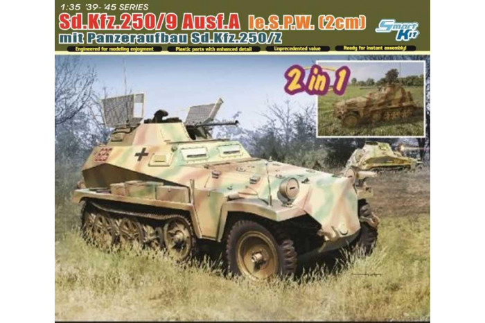 Model Kit military 6859 - Sd.Kfz.250/9 le.S.P.W. mit PANZERAUFBAU Sd.Kfz.250/Z (1:35)
