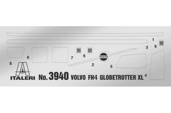 Model Kit truck 3967 - Volvo FH Low Roof (1:24)