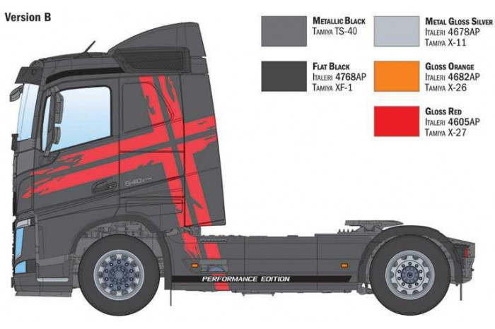 Model Kit truck 3967 - Volvo FH Low Roof (1:24)