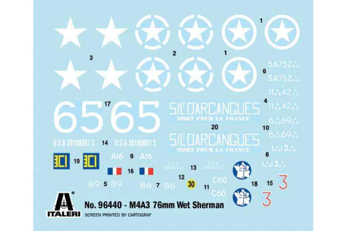 Model Kit tank 96440 - Sherman M4A3 Wet (1:35)