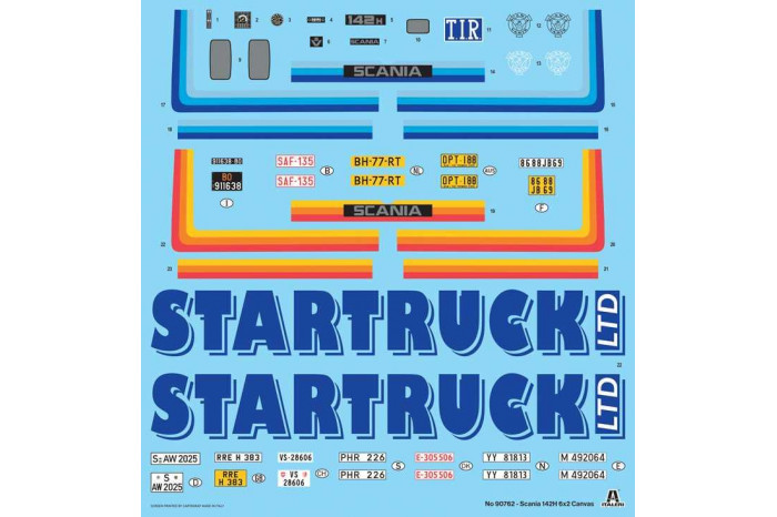 Model Kit truck 90762 - Scania 142H 6x2 Canvas (1:24)
