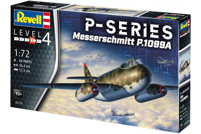 Plastic ModelKit letadlo 03774 - Messerschmitt P.1099A - P-Series (1:72)