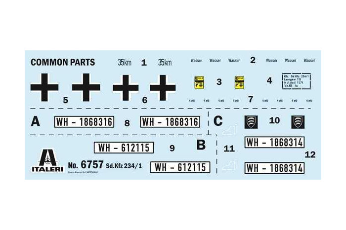 Model Kit military 6757 - Sd.Kfz. 234/1 (1:35)
