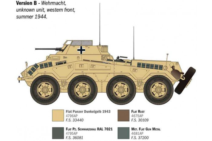 Model Kit military 6757 - Sd.Kfz. 234/1 (1:35)