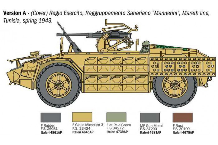 Model Kit military 97044 - AS 42 Sahariana (1:72)