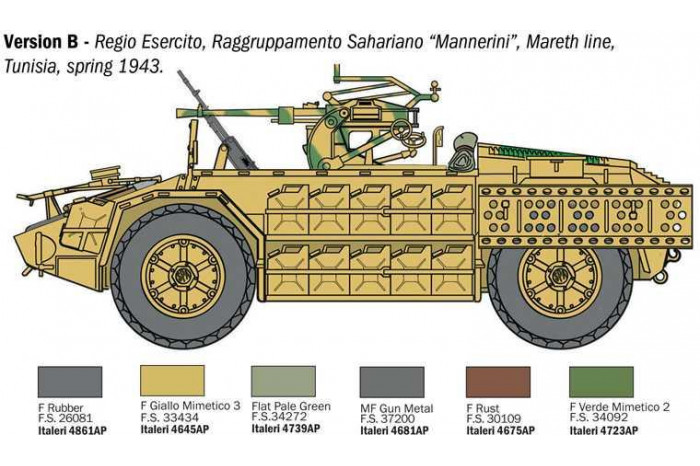 Model Kit military 97044 - AS 42 Sahariana (1:72)