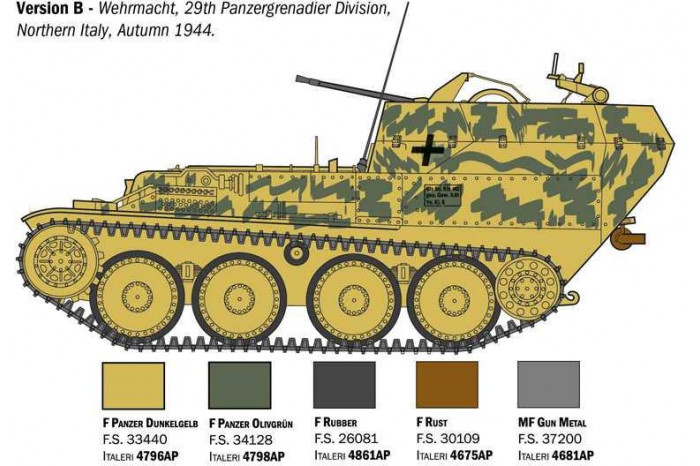 Model Kit military 96461 - Sd. Kfz. 140 Flankpanzer 38 Gepard (1:35)