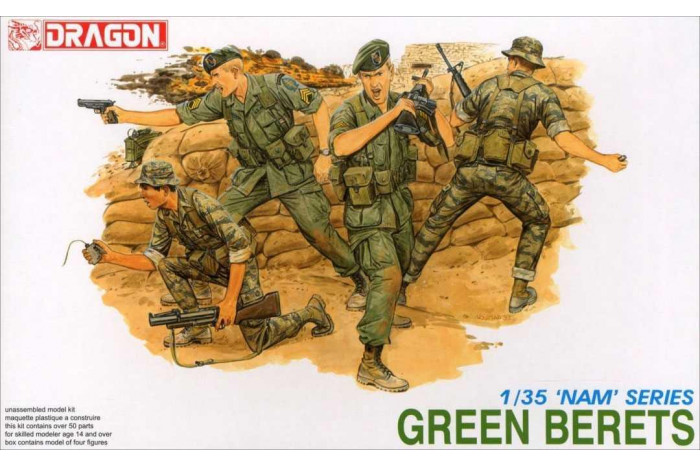Model Kit figurky 3309 - GREEN BERETS (1:35)