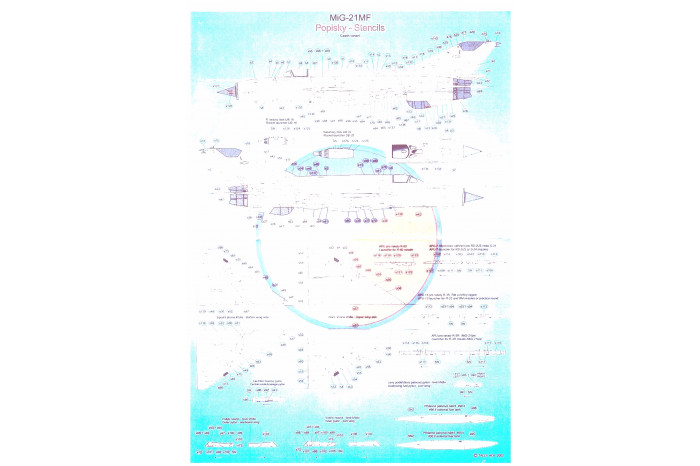 Stencils - Mig-21 (1:48) - S48011