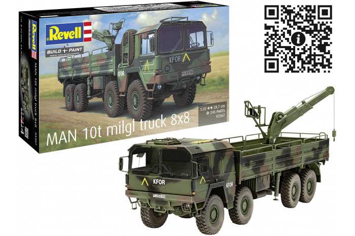 Plastic ModelKit military 03367 - MAN 10t milgl 8x8 Truck (1:35)
