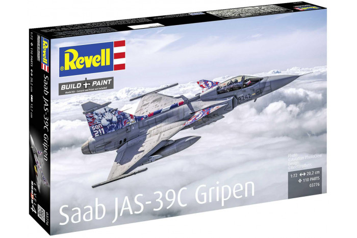 Plastic ModelKit letadlo 03776 - Saab JAS-39C Gripen (1:72)