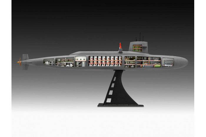 Plastic ModelKit ponorka 05185 - S.S.B. Abraham Lincoln with Interior (1:253)