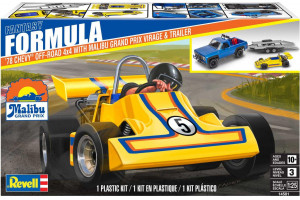 Plastic ModelKit MONOGRAM auto 4581 - 78 Chevy 4x4 Pickup with Go-kart (1:25)