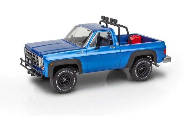 Plastic ModelKit MONOGRAM auto 4581 - 78 Chevy 4x4 Pickup with Go-kart (1:25)