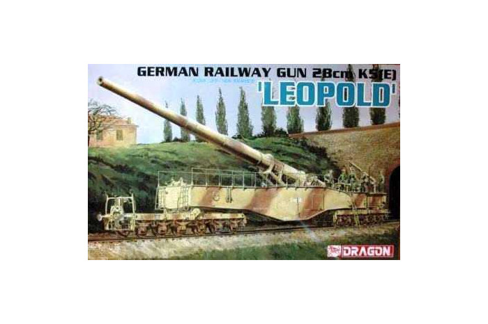 Model Kit military 6200 - GERMAN RAILWAY GUN 28cm K5(E) 'LEOPOLD' (1:35)