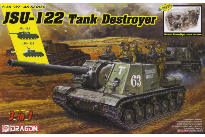 Model Kit military 6787 - JSU-122 Tank Destroyer (3 in 1) (1:35)