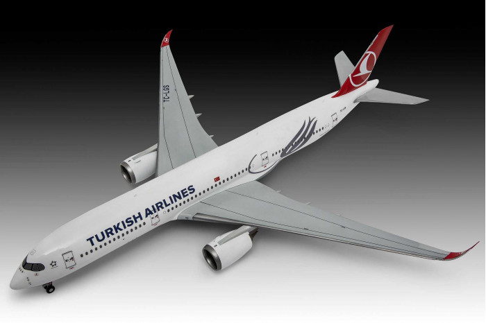 Plastic ModelKit letadlo 03773 - Airbus A350-900 "Turkish Airlines" (1:144)