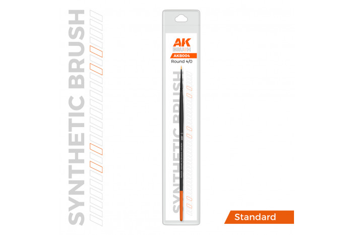 AK SYNTHETIC BRUSH – ROUND 4/0