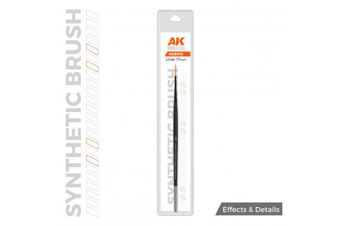 AK SYNTHETIC BRUSH – LINER 17mm