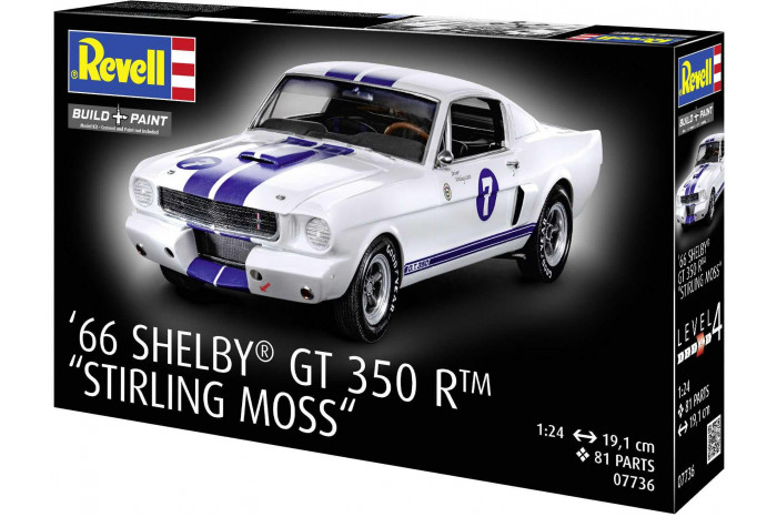 Plastic ModelKit auto 07736 - 1966 Shelby GT 350 R "Stirling Moss" (1:24)