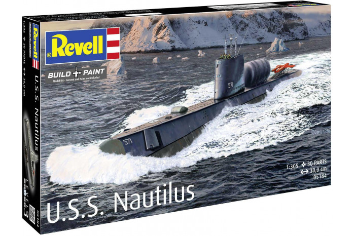 Plastic ModelKit ponorka 05184 - U.S.S. Nautilus (1:305)