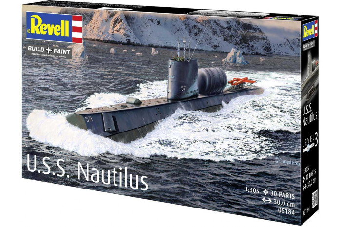 Plastic ModelKit ponorka 05184 - U.S.S. Nautilus (1:305)