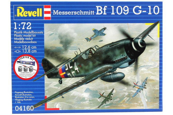 Starter Kit letadlo 74160 - Messerschmitt Bf-109 (1:72)