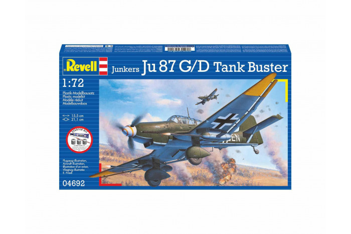 Starter Kit letadlo 74692 - Junkers Ju87 G/D Tank Buster (1:72)