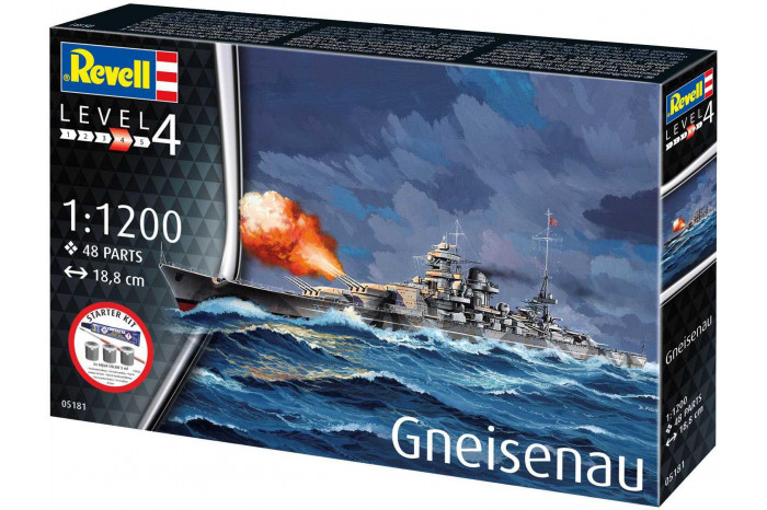 Starter Kit loď 75181 - Battleship Gneisenau (1:1200)