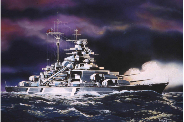 Starter Kit loď 75802 - Bismarck (1:1200)