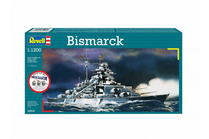 Starter Kit loď 75802 - Bismarck (1:1200)