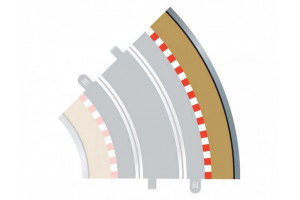 Rozšíření trati SCALEXTRIC C8228 - Radius 2 Outer Border/Barrier 45°