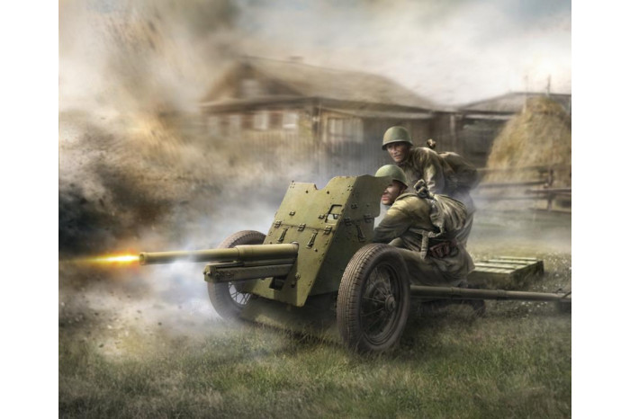 Wargames (WWII) figurky 6112 - Soviet Gun 45mm (1:72)