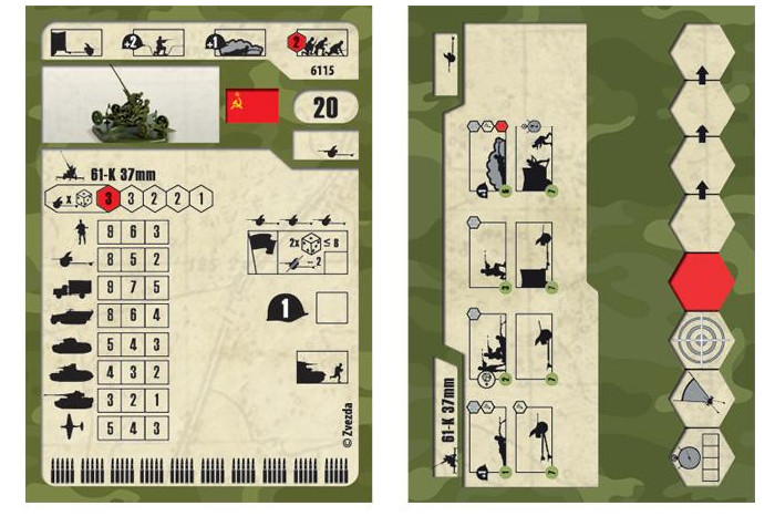 Wargames (WWII) figurky 6115 - Soviet Anti-Aircraft Gun 61-K with Crew (1:72)