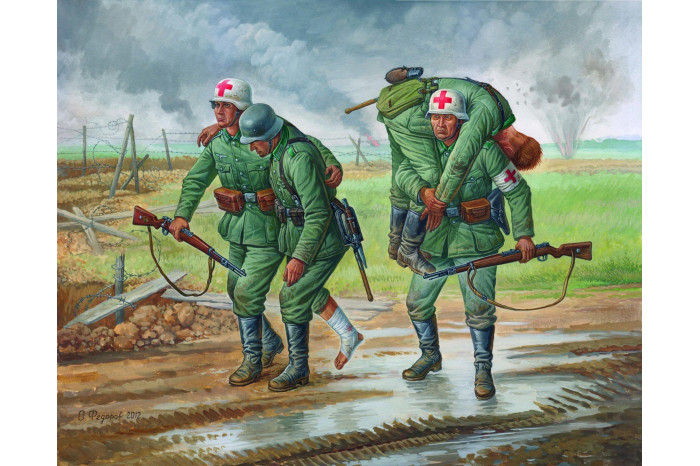 Wargames (WWII) figurky 6143 - German Medical Personnel 1941-43 (1:72)