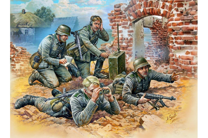 Wargames (WWII) figurky 6153 - German Reconnaissance Team (1:72)